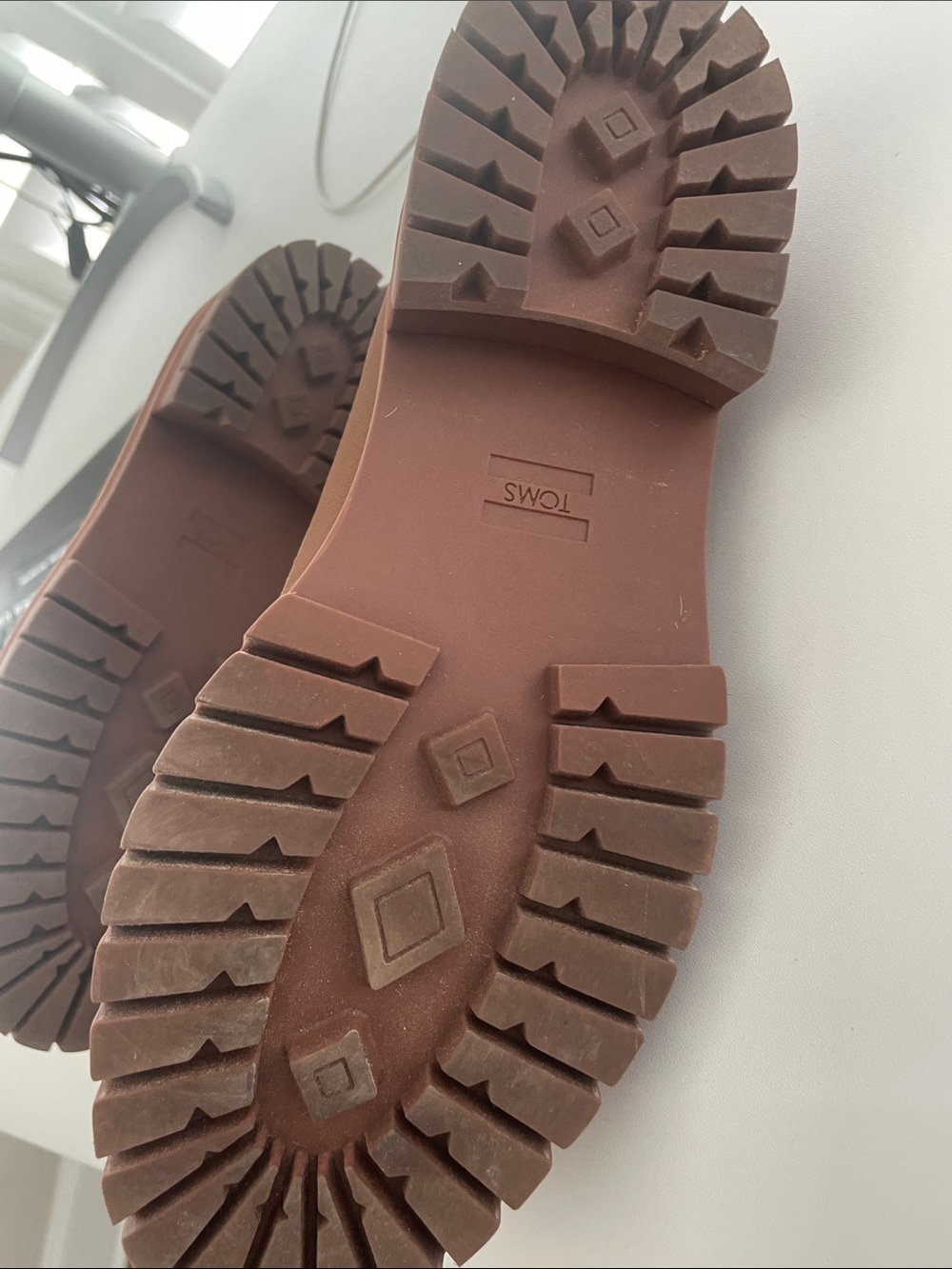 Toms Women’s Tan Leather Penny Loafers - Picture 9 of 11